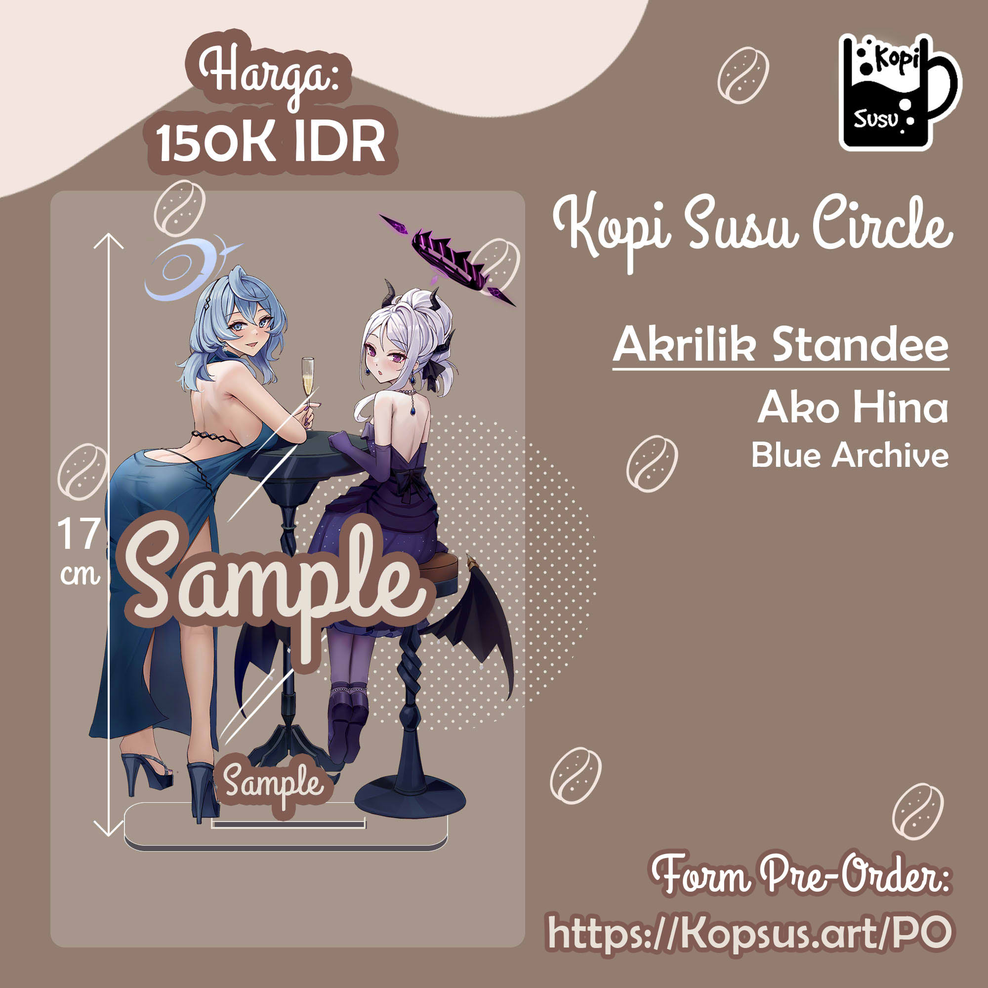 Akrilik Standee Iroha Isshiki, Yui Yuigahama, Yukino Yukinoshita OreGairu, Koharu Hanako, Toki Blue Archive