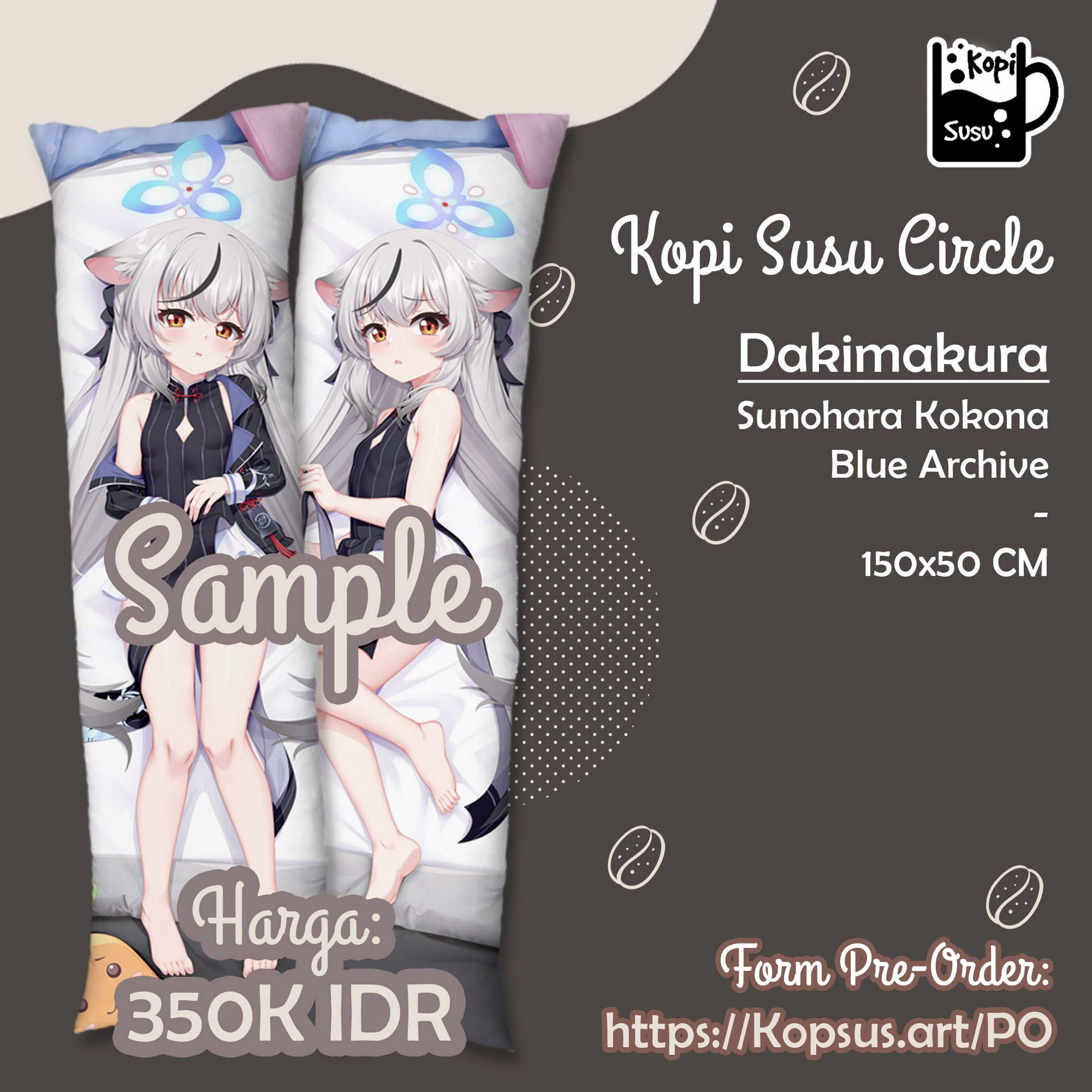 Dakimakura Sunohara Shun, Sunohara Kokona, Ryuuge Kisaki, Sorasaki Hina, Barbara Genshin Impact 150 x 50 cm