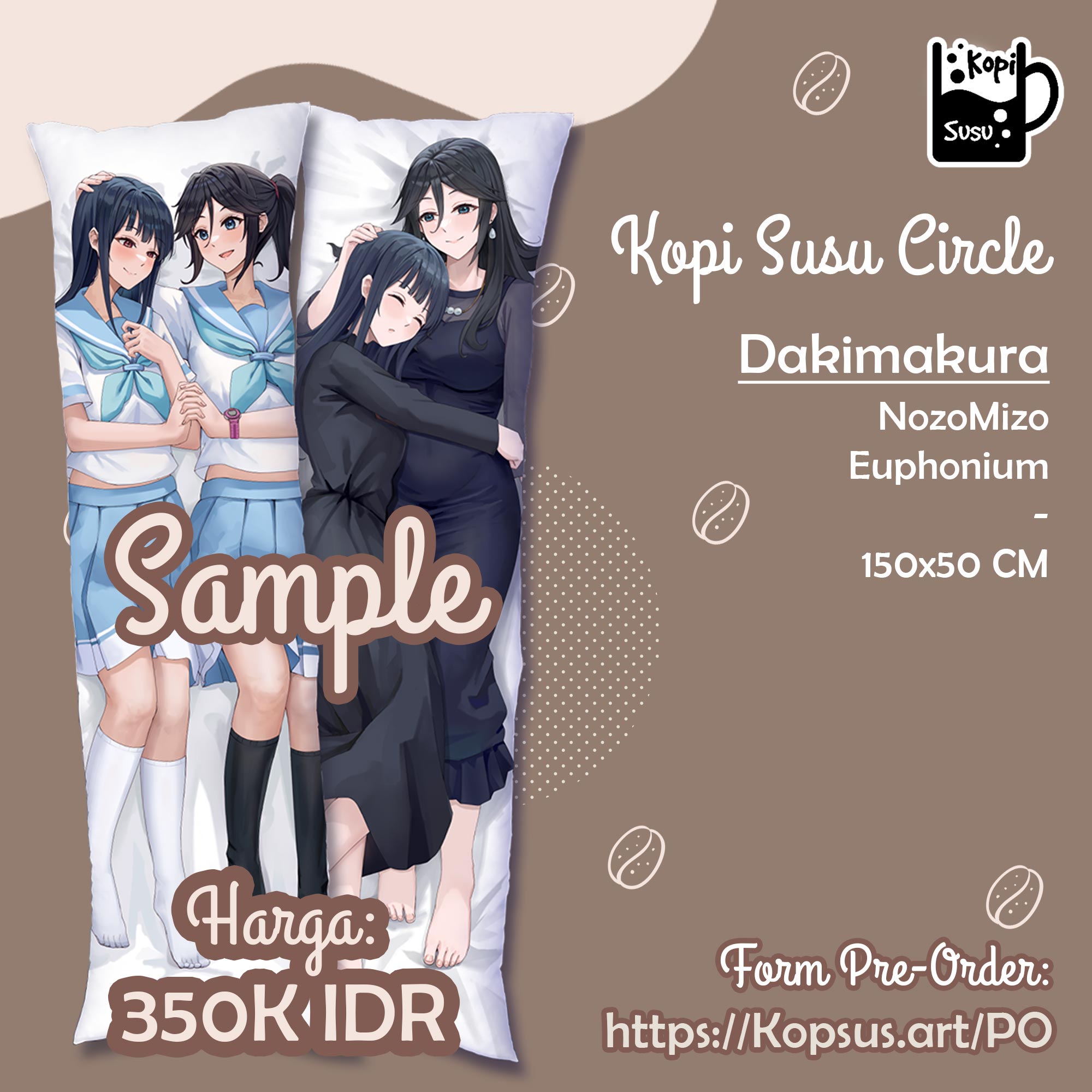 Dakimakura Sunohara Shun, Sunohara Kokona, Ryuuge Kisaki, Sorasaki Hina, Barbara Genshin Impact 150 x 50 cm